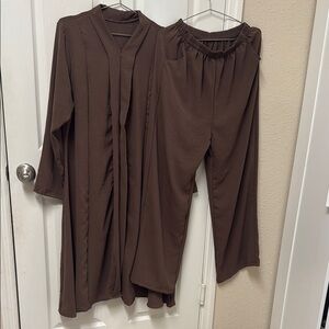 New Brown Two-Piece Lounge Set #669